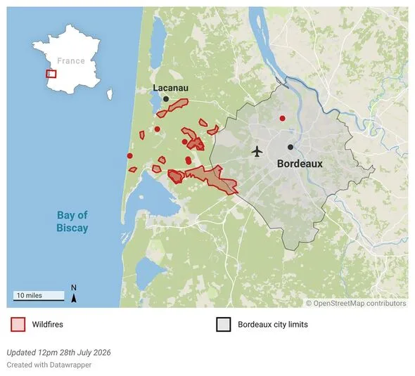 フランス山火事、ボルドー目前まで迫る…消火のカギ握る「この数時間」