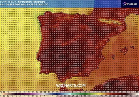 スペインで41度の猛暑、22地域にアンバー警報…熱ドームが直撃か